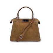 Pre-owned Suede handbags Fendi Vintage , Beige , Dames