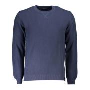 Blauw Katoenen Shirt met Lange Mouwen North Sails , Blue , Heren