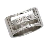 Pre-owned Silver rings Gucci Vintage , Gray , Heren