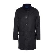 Wax Mac Jas met Tartan Voering Barbour , Blue , Heren