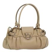 Pre-owned Leather handbags Salvatore Ferragamo Pre-owned , Beige , Dam...