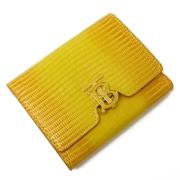 Pre-owned Canvas wallets Burberry Vintage , Yellow , Dames