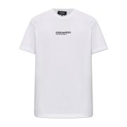 T-shirt met bedrukt logo Dsquared2 , White , Heren