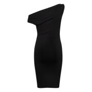 Elegante One-Shoulder Zwarte Jurk My Essential Wardrobe , Black , Dame...