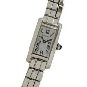 Pre-owned White Gold watches Cartier Vintage , Gray , Dames