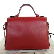 Pre-owned Leather gucci-bags Gucci Vintage , Red , Dames