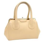 Pre-owned Leather handbags Chloé Pre-owned , Beige , Dames