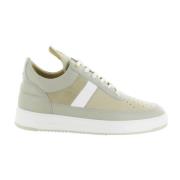 Lux Beige Low Top Game Sneakers Filling Pieces , Gray , Heren