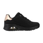 Stijlvolle Uno Sneakers voor Vrouwen Skechers , Black , Dames