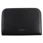 Pre-owned Leather wallets Dior Vintage , Black , Heren