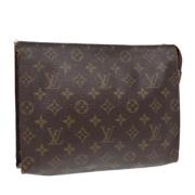 Pre-owned Canvas pouches Louis Vuitton Vintage , Brown , Dames