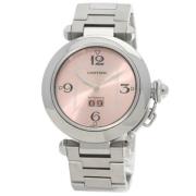 Pre-owned Glass watches Cartier Vintage , Pink , Dames