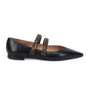 Elegant Pointed Zwarte Schoen Prosperine , Black , Dames