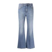 Flared Jeans met Hoge Taille Stella McCartney , Blue , Dames