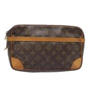 Pre-owned Canvas clutches Louis Vuitton Vintage , Brown , Dames