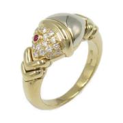 Pre-owned Metal rings Bvlgari Vintage , Yellow , Dames