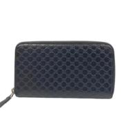 Pre-owned Leather wallets Gucci Vintage , Black , Dames