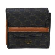 Pre-owned Canvas wallets Celine Vintage , Brown , Dames