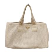 Pre-owned Canvas totes Prada Vintage , Beige , Dames