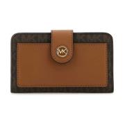 Canvas Portemonnee met Geprint Design Michael Kors , Brown , Dames