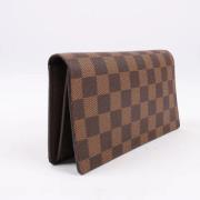 Pre-owned Leather wallets Louis Vuitton Vintage , Brown , Dames