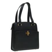 Pre-owned Leather handbags Celine Vintage , Black , Dames