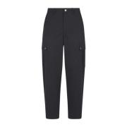 Zwarte Cargo Broek Italiaanse Stijl Burberry , Black , Heren