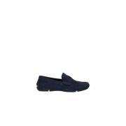 Stijlvolle Loafers voor Mannen Emporio Armani , Blue , Heren