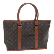 Pre-owned Canvas totes Louis Vuitton Vintage , Brown , Dames