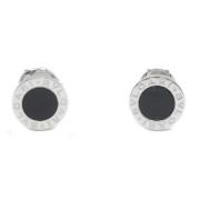 Pre-owned Metal earrings Bvlgari Vintage , Black , Dames