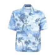 Stijlvolle Shirt voor Mannen Palm Angels , Blue , Heren