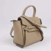 Pre-owned Leather handbags Celine Vintage , Beige , Dames