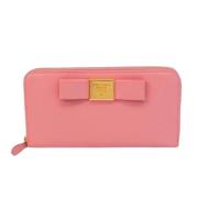 Pre-owned Leather wallets Prada Vintage , Pink , Dames