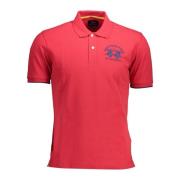 Rode Polo Shirt met korte mouwen voor mannen La Martina , Red , Heren