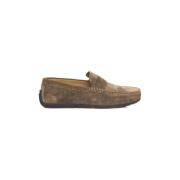 Heren Leren Driver Mocassins Rubberen Zool Cerruti 1881 , Brown , Here...