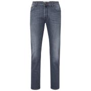 Grijze Bard Jeans met Rode Stiksels Jacob Cohën , Blue , Heren