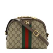 Pre-owned Canvas gucci-bags Gucci Vintage , Beige , Dames