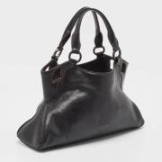 Pre-owned Leather handbags Cartier Vintage , Black , Dames