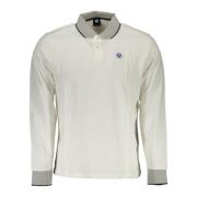 Lange Mouw Polo Shirt Wit North Sails , White , Heren