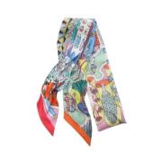 Pre-owned Silk scarves Hermès Vintage , Multicolor , Dames