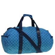 Pre-owned Nylon travel-bags Louis Vuitton Vintage , Blue , Dames