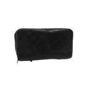 Pre-owned Leather wallets Louis Vuitton Vintage , Black , Dames