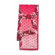 Roze Bedrukte Sjaal Blugirl , Multicolor , Dames