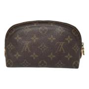 Pre-owned Canvas pouches Louis Vuitton Vintage , Brown , Dames