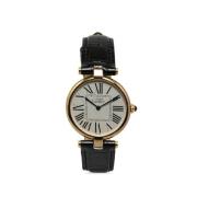 Pre-owned Metal watches Cartier Vintage , White , Dames