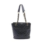 Pre-owned Leather chanel-bags Chanel Vintage , Black , Dames