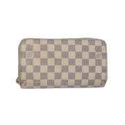 Pre-owned Canvas wallets Louis Vuitton Vintage , Beige , Dames