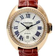 Pre-owned Metal watches Cartier Vintage , Pink , Dames