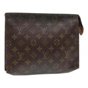 Pre-owned Canvas pouches Louis Vuitton Vintage , Brown , Dames