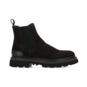 Bruine Suède Chelsea Boots met Rubberen Zool Woolrich , Brown , Heren